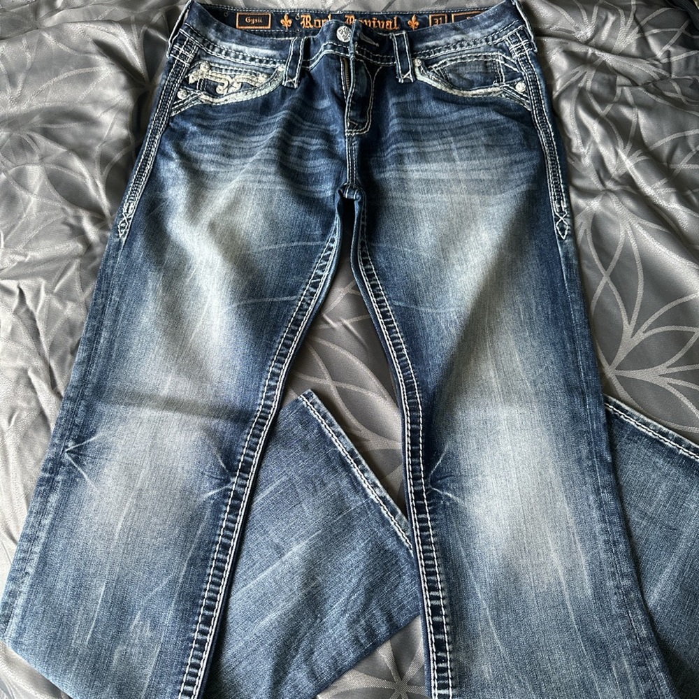 Gysii Rock Revival Boot length Jeans